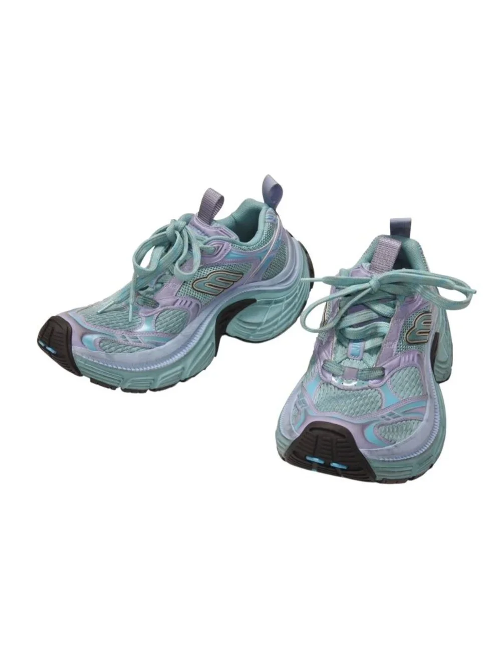 Balenciaga Mesh Low-Top Sneakers Blue